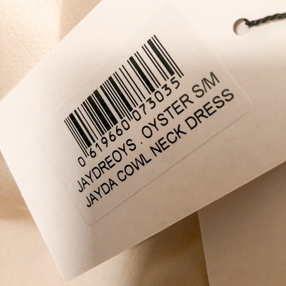 Pretty Lavish Jayda Cowl Neck Dress- Oyster S/M - Picture 7 of 8